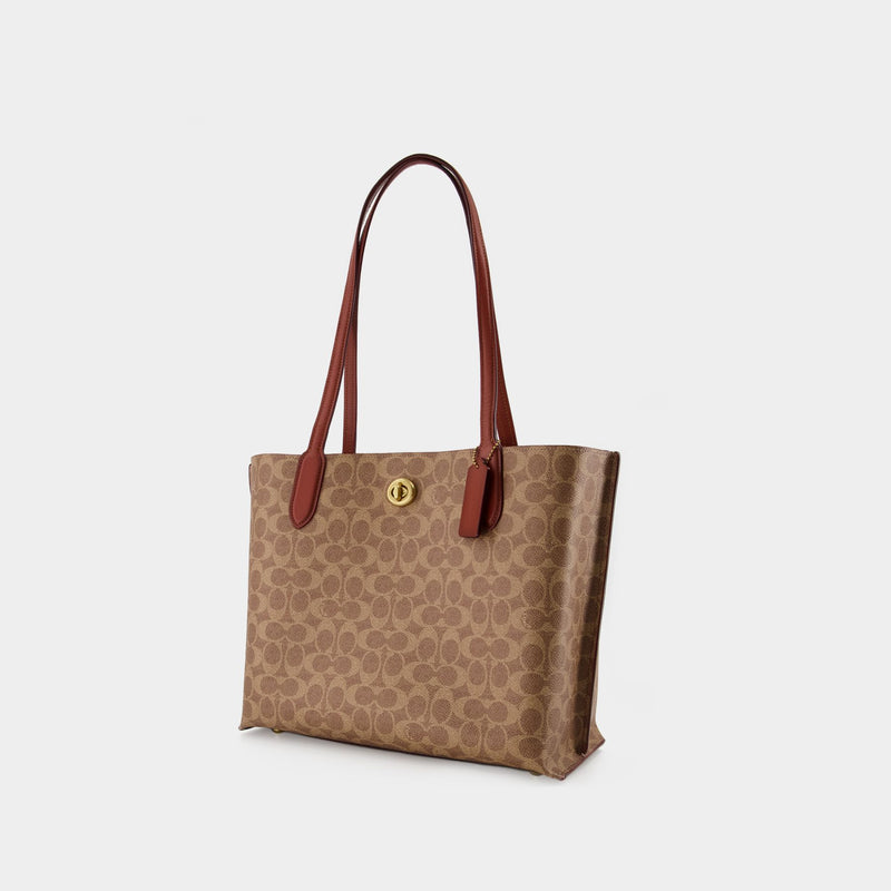 Willow Tote Bag - Coach - Beige - Canva