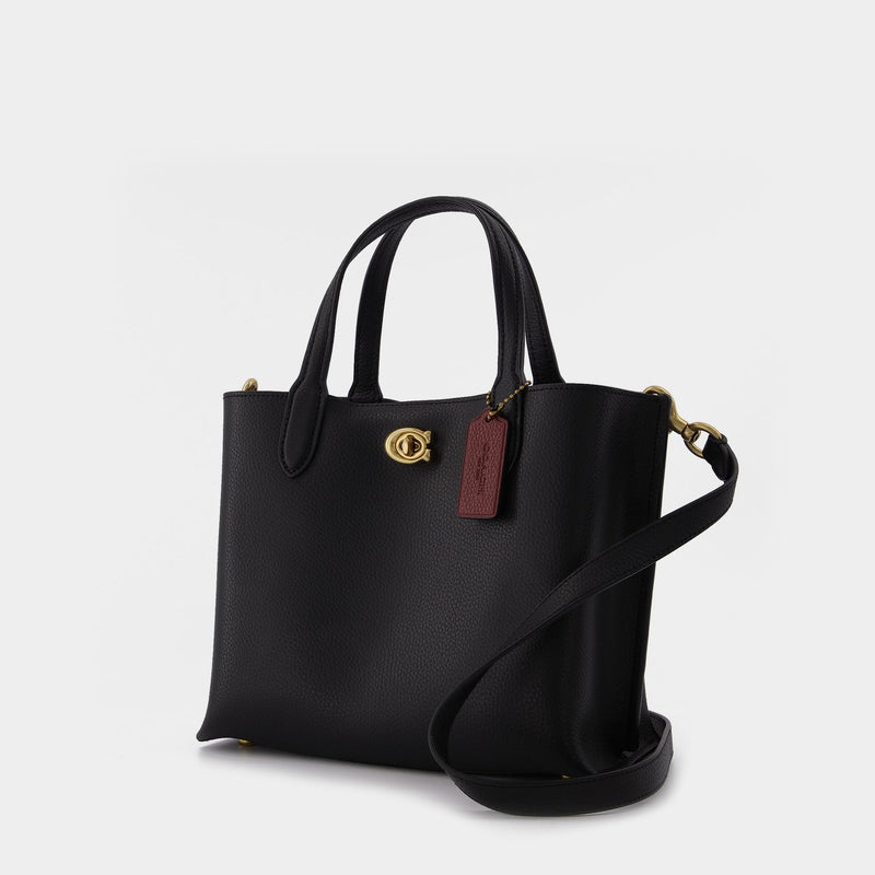 Willow 24 Tote Bag - Coach - Black - Leather