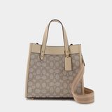 Field Tote 22 Tote Bag - Coach - Stone Ivgoldy - Jacquard