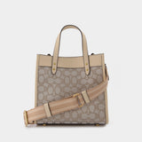 Field Tote 22 Tote Bag - Coach - Stone Ivgoldy - Jacquard