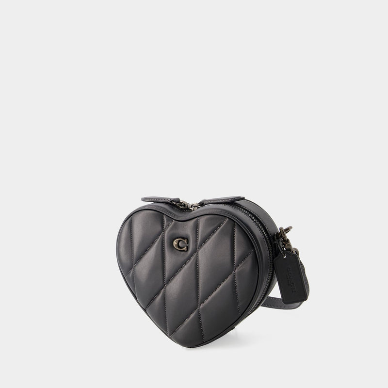 Heart Crossbody - Coach - Leather - Black