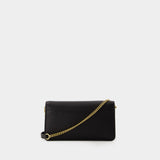 Tabby Chain Crossbody Clutch - Coach - Leather - Black