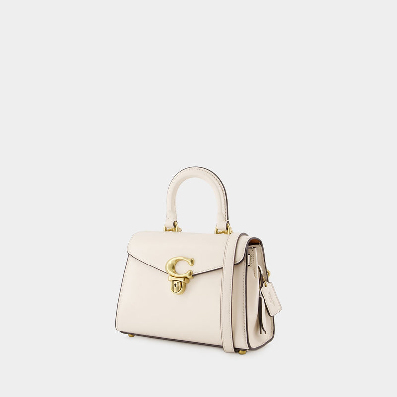 Sammy Top Handle 21 Bag - Coach - Leather - White