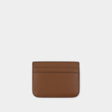 Eleanor Card Case in brown leather