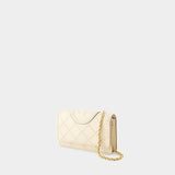 Fleming Soft Chain Crossbody - Tory Burch - Leather - Beige