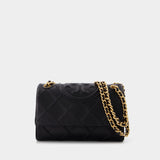 Fleming Soft Small Hobo Bag - Tory Burch -  Black - Leather