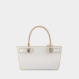 Petite Lee Radziwill Cat Eye Bag - Tory Burch - White - Croc