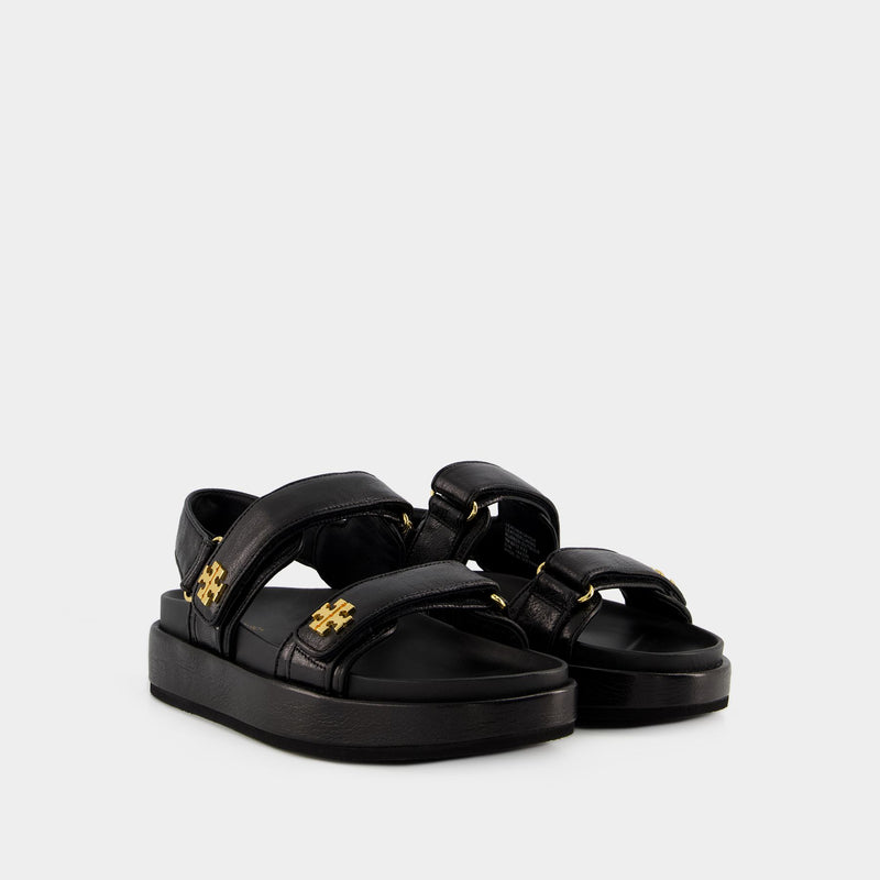 Kira Sport Sandals - Tory Burch - Leather - Black