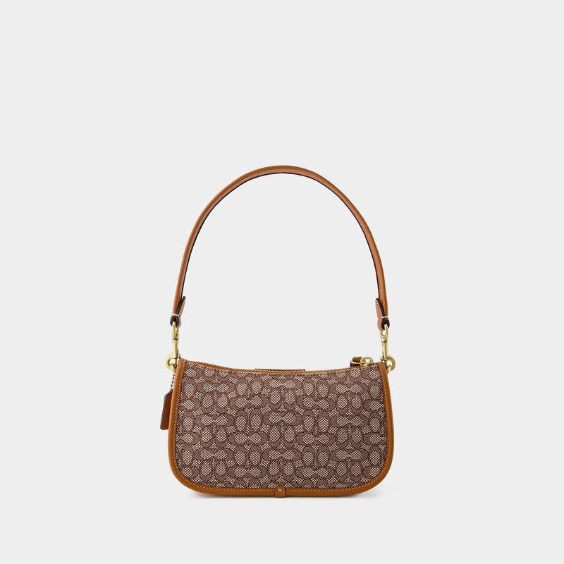 Swinger 20 Hobo Bag - Coach - Leather - Cocoa