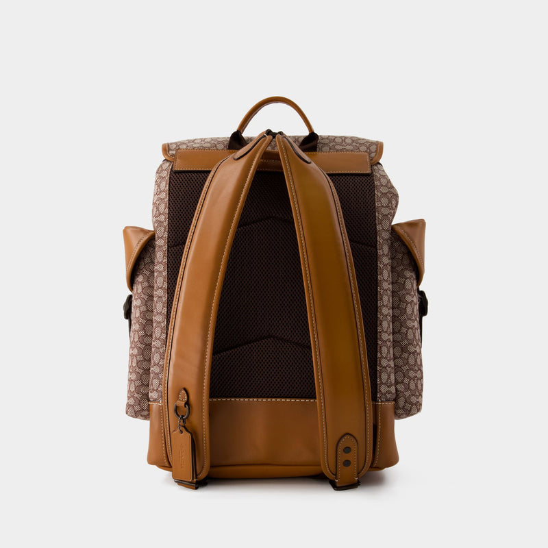 Hitch Backpack - Coach - Leather - Cocoa