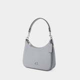 Crossbody Hobo Bag - Coach - Leather - Grey Blue