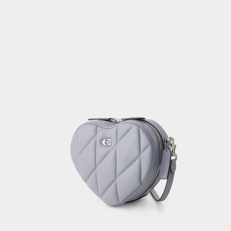 Heart Crossbody - Coach - Leather - Grey Blue