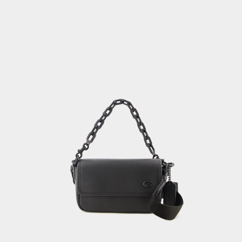 Charter Flap 18 Crossbody - Coach - Leather - Black