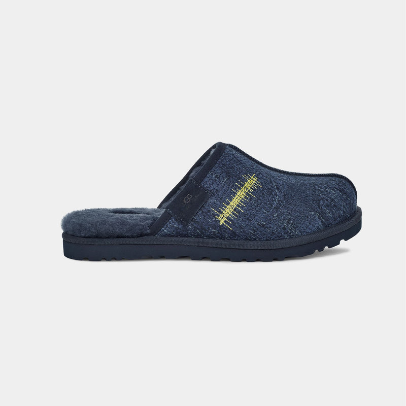 Ugg Tes Embroidered Slide  - UGG - Calfskin - Blue