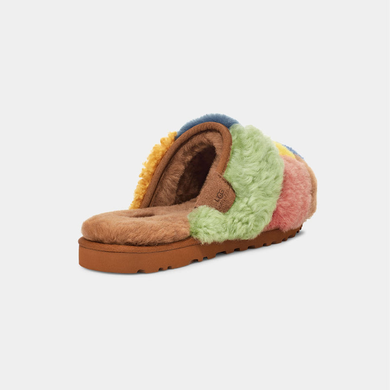 Ugg Tes Patchwork Slides - UGG - Shearling - Multicolor