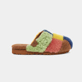 Ugg Tes Patchwork Slides - UGG - Shearling - Multicolor