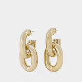 Xl Link Hoops Earring - Paco Rabanne - Gold - Metal