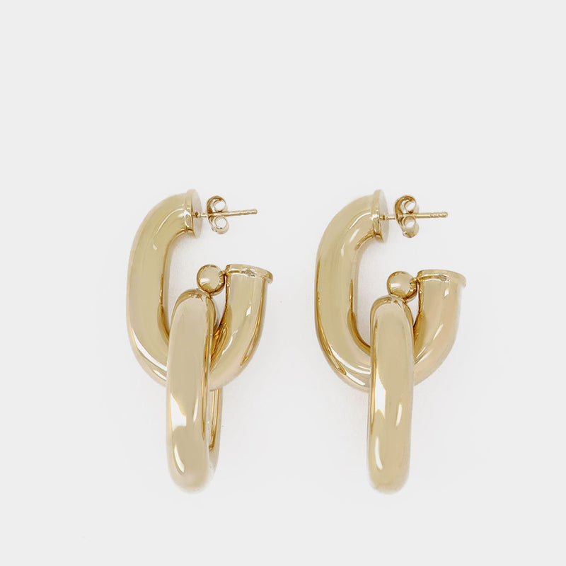 Xl Link Hoops Earring - Paco Rabanne - Gold - Metal