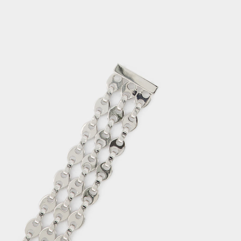 Eight Nano 3Row Bracelet - Paco Rabanne - Silver - Brass