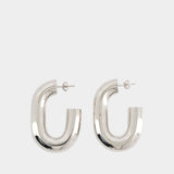 Xl Link Earrings - Paco Rabanne - Brass - Silver