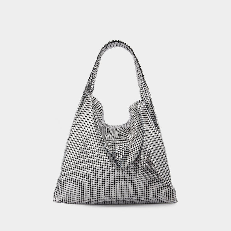 Pixel Hobo Bag - Paco Rabanne - Silver - Strass