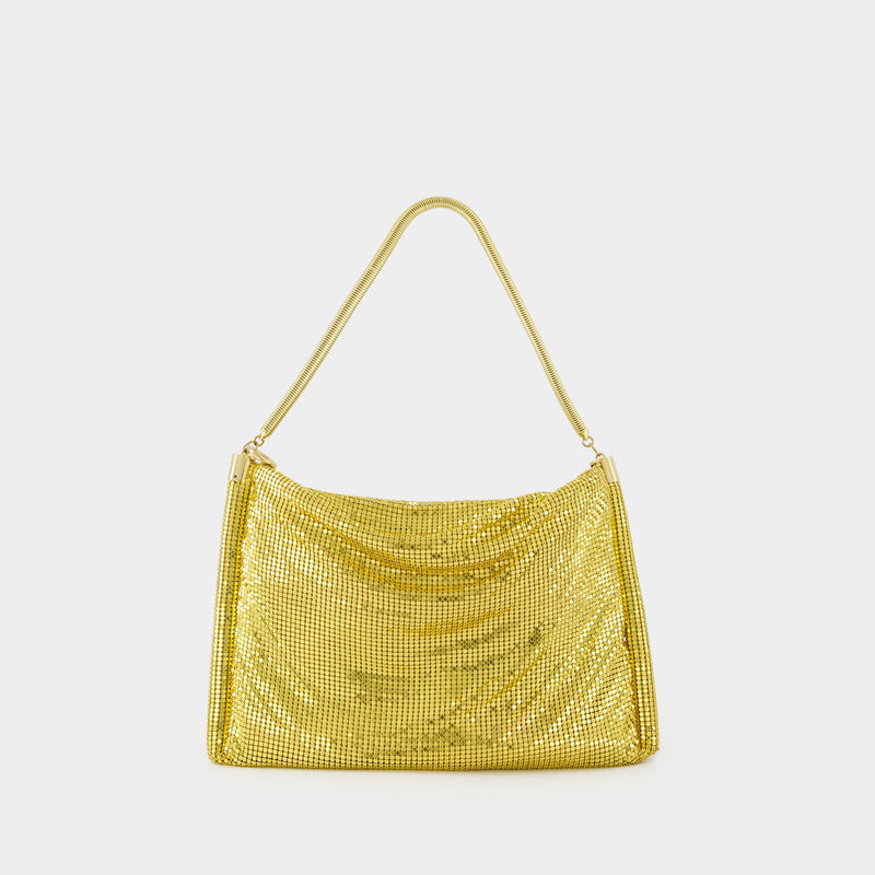 Pixel Tube Small Hobo Bag - Paco Rabanne - Aluminium - Gold