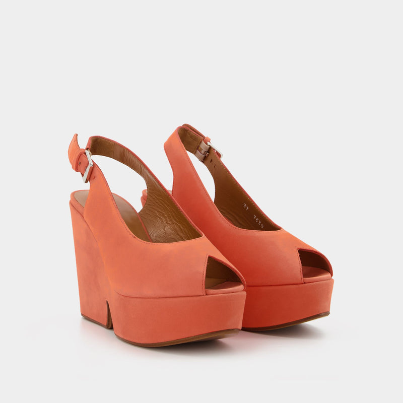 Dylan9 Sandals - Clergerie - Orange - Leather