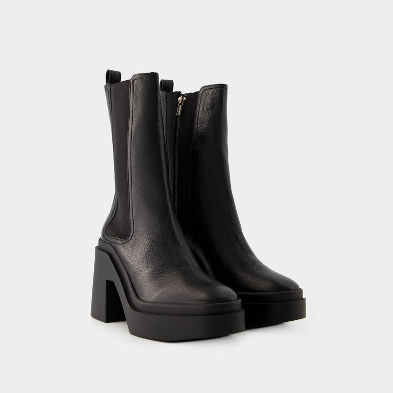 Nolan1Ankle Boots - Clergerie - Leather - Black