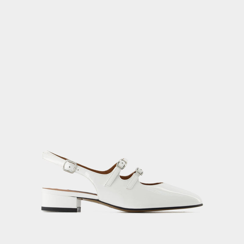 Peche Pumps - Carel - White - Patent Leather