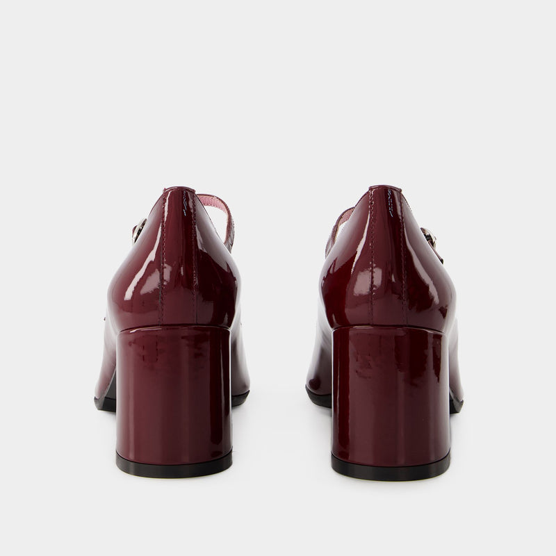 Alice Pumps - Carel - Patent Leather - Burgundy