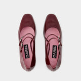 Alice Pumps - Carel - Patent Leather - Burgundy