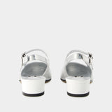 Abricot Pumps - Carel - Leather - White/Silver