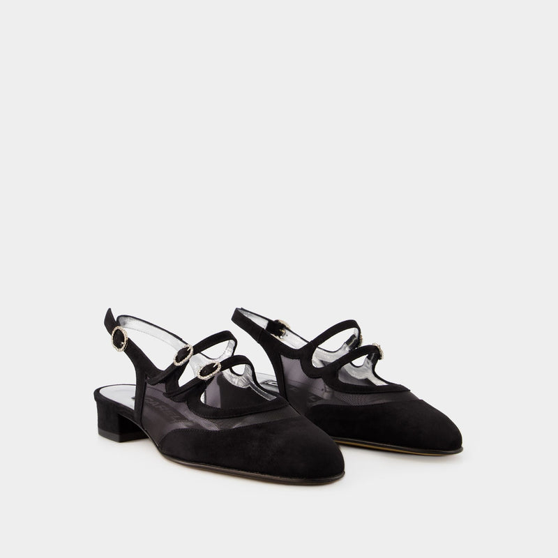 Peach Night Pumps - Carel - Black - Velvet