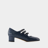 Kina Pumps - Carel - Patent Leather - Grey Blue