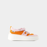 Baskina Sneakers - Carel - Leather - Orange/Pink