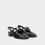 Abricot Sandals - Carel - Leather - Black/Blue