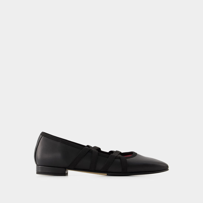 Tutu Ballerinas - Carel - Leather - Black