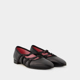 Tutu Ballerinas - Carel - Leather - Black