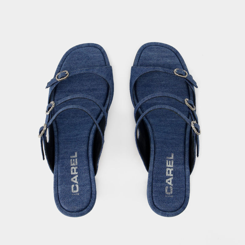 Kitty Sandals - Carel - Denim - Blue