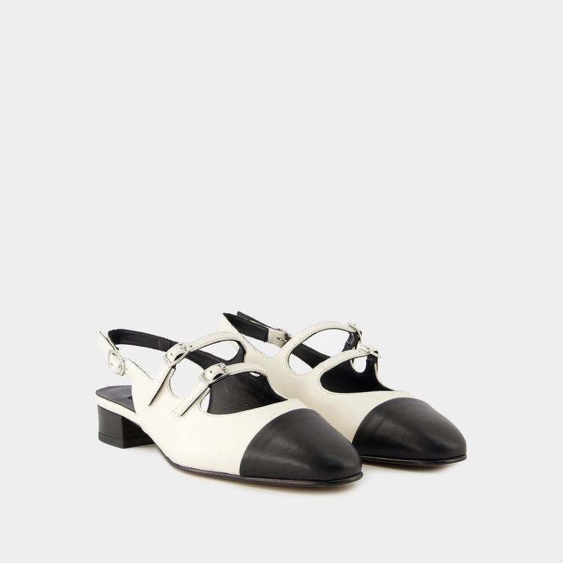 Abricot Pumps - Carel - Leather - Beige/Black