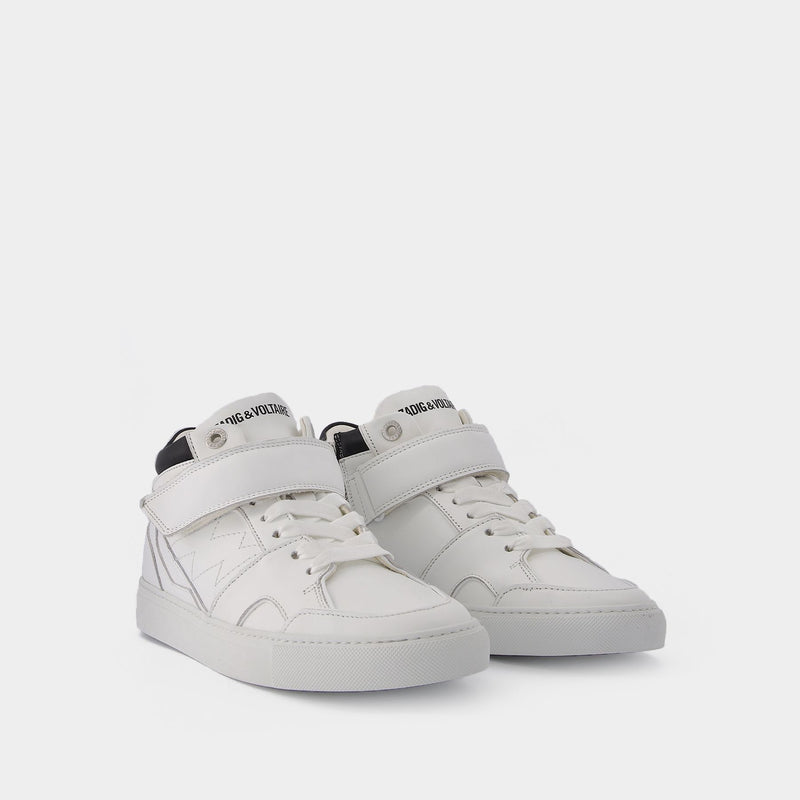 Zv1747 Mid Sneakers - Zadig 
Voltaire - White - Leather