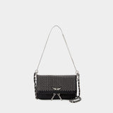 Rock Nano Plumetis Hobo Bag - Zadig 
Voltaire - Leather - Black