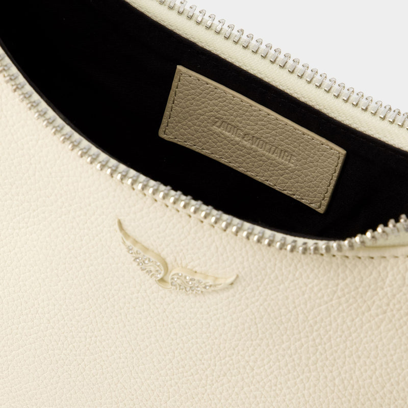 Moonrock Grained Hobo Bag - Zadig 
Voltaire - Leather - White