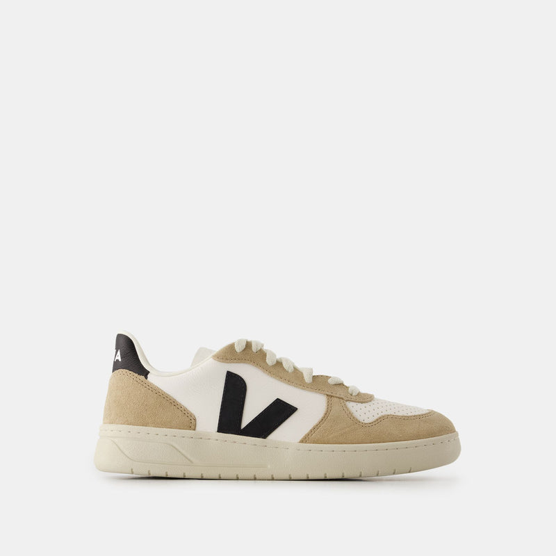 V-10 Sneakers - Veja - Leather - White Sahara