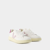 V-12 Sneakers - Veja - Leather - White Magenta