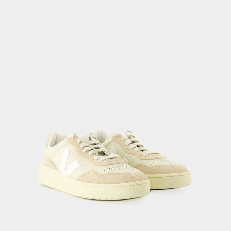 V-90 Sneakers - Veja - Leather - Beige