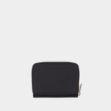 Emmanuel Compact Change Purse - A.P.C - Leather - Black