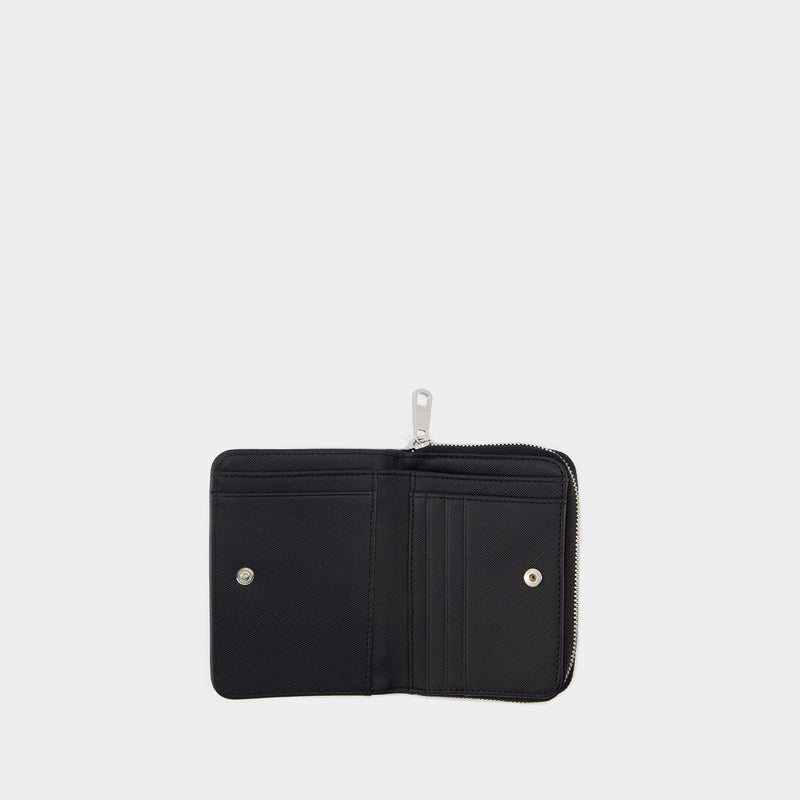 Emmanuel Compact Change Purse - A.P.C - Leather - Black