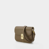 Grace Small Hobo Bag - A.P.C. - Greige - Leather