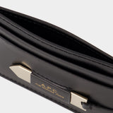 Charlotte Card Holder - A.P.C. - Black - Leather